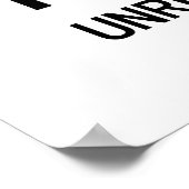 Nicht wiederverwertbar ~ Hanzi-Zeichen in chinesis Poster (Ecke)