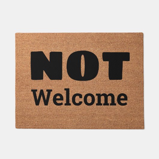 Nicht willkommen fußmatte (Vorderseite)