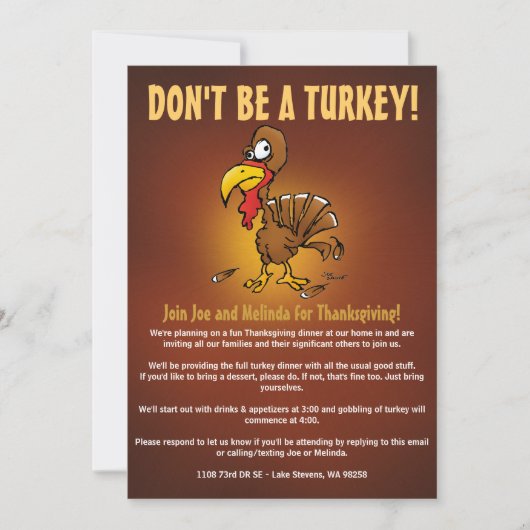 nicht wirklich einladung (Vorderseite)