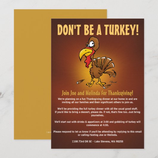 nicht wirklich einladung (Vorne/Hinten)