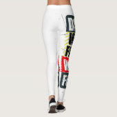 Nicht wünschen Arbeiten Sie für ihn Motivation Quo Leggings (Rückseite)