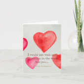 ...nicht wünschen irgendeinen Begleiter in der Wel Dankeskarte (Vorderseite)