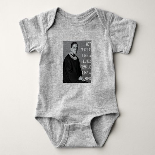 Nicht zerbrechlich wie eine Blume Baby Strampler (Vorderseite)