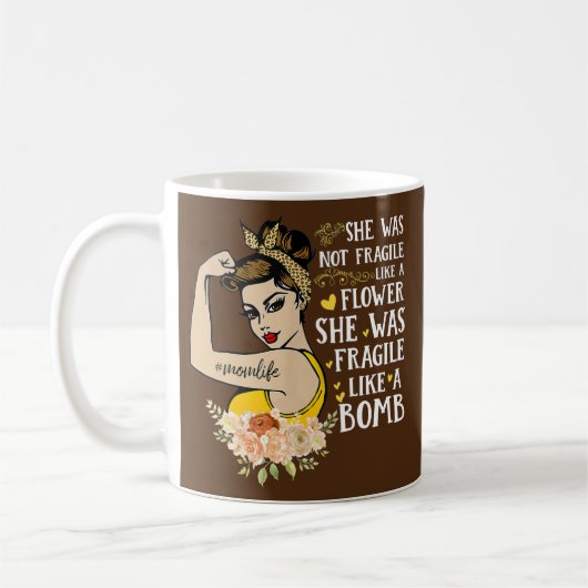 nicht zerbrechlich wie eine Blume war sie zerbrech Kaffeetasse (Links)