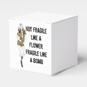 Nicht zerbrechlich wie eine Blume, zerbrechlich wi Geschenkschachtel