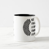 Nicht zerbrechlich wie eine Blume, zerbrechlich wi Zweifarbige Tasse (VorderseiteRechts)