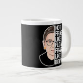 Nicht zerbrechlich wie eine Blume zerbrechlich wie Jumbo-Tasse (Vorderseite Rechts)