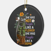 Nicht zerbrechlich wie eine Blume zerbrechlich wie Keramik Ornament (Links)