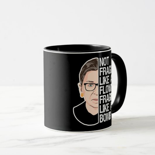 Nicht zerbrechlich wie eine Blume zerbrechlich wie Tasse (VorderseiteRechts)