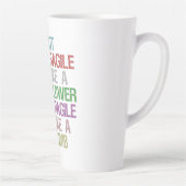 Nicht zerbrechlich wie eine zerbrechliche Blume wi Milchtasse (Rechts)