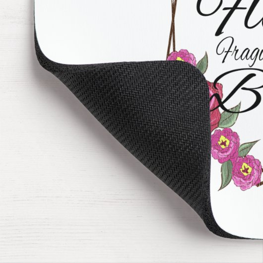 Nicht zerbrechlich wie eine zerbrechliche Blume wi Mousepad (Ecke)