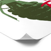 Nicht zerbrechlich wie eine zerbrechliche Blume wi Poster (Ecke)