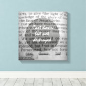 Nicht zerstörte Bibelverse Leinwanddruck (Insitu (Holzboden))