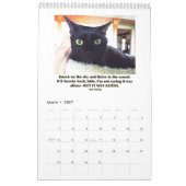 Nicht ziemlich genauer Katzen-Kalender der Kalender (Mär 2027)