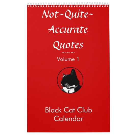 Nicht ziemlich genauer Katzen-Kalender der Kalender (Titelbild)