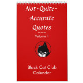 Nicht ziemlich genauer Katzen-Kalender der Kalender (Titelbild)