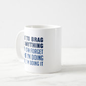 Nicht zu bummeln oder irgendetwas kaffeetasse (Vorderseite Links)