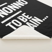 Nicht zu sein | Großvatergeschenk Sherpadecke (3/4)