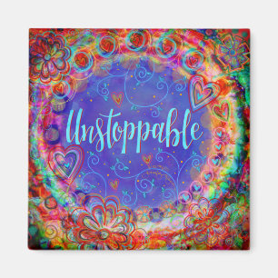 Nicht zu stoppende Whimsical Hübsch Floral Inspira Magnet
