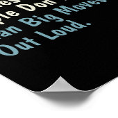 Nicht zu täuschen für Schwäche Smart People Poster (Ecke)