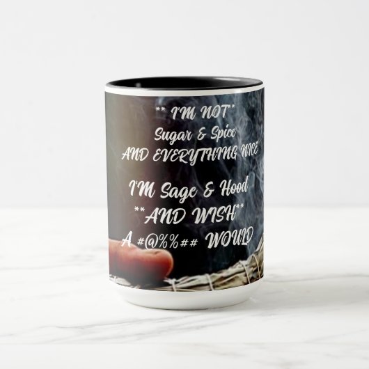 Nicht Zucker und Gewürz Tasse (Zentrum)