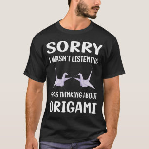 Nicht zuhörendes Origami T-Shirt