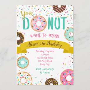 Nicht zum Geburtstag einladen Sprinkle Gold Pink A Einladung