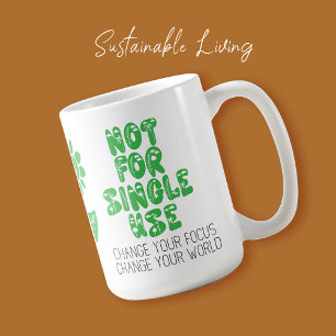🌍 nicht zum Single   Öko Inspiriert Kaffeetasse
