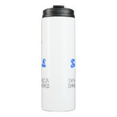 🌍 nicht zum Single | Öko Inspiriert Wasserflasche Thermosbecher (Vorderseite)