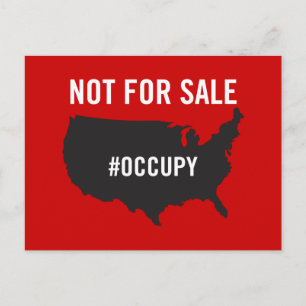 Nicht zum Verkauf - Occupy Wall Street - Wir sind Postkarte
