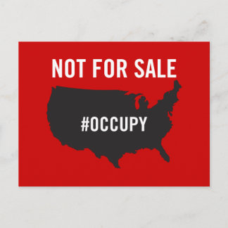 Nicht zum Verkauf - Occupy Wall Street - Wir sind Postkarte