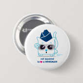 Nicht zur LIEBE einen Wingman quadriert Button (Vorne & Hinten)