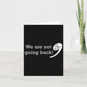 Nicht zurück Kamala 2024 für den Präsidenten Karte