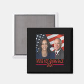 Nicht zurück Kamala Harris Tim Walz Magnet (Vorderseite/Rückseite)