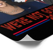 Nicht zurück Kamala Harris Tim Walz Poster (Ecke)