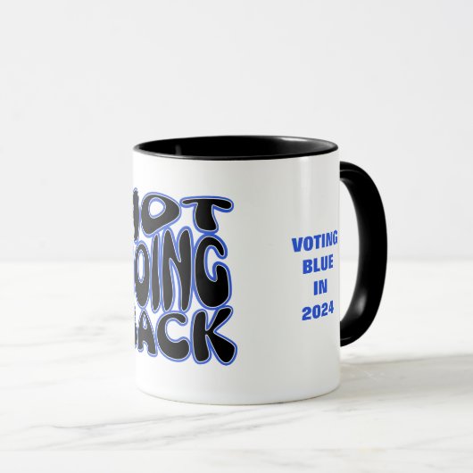 NICHT ZURÜCK TASSE (VorderseiteRechts)