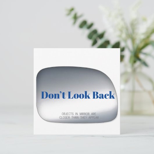 Nicht zurückblicken einladung (Stehend Vorderseite)