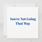 Nicht zurückblicken einladung (Rückseite)