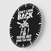 Nicht zurückblicken - Gymnastikworkout für die Bod Große Wanduhr (Winkel)