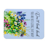 Nicht zurückblicken magnet (Horizontal)