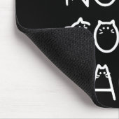 Nicht zurückgehen Kamala Harris Cat Lettering 2024 Mousepad (Ecke)