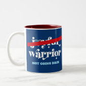 Nicht zurückgehen Warrior Typ USA Flag Heart Navy Zweifarbige Tasse (Links)