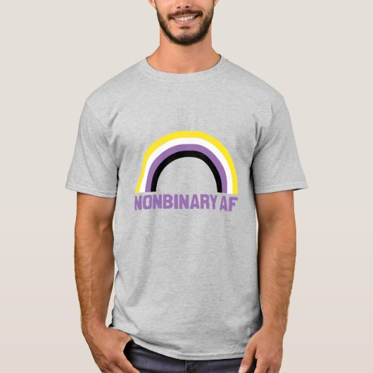 Nichtbinär AF T-Shirt (Vorderseite)