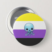 Nichtbinär Qualle Button (Vorne & Hinten)