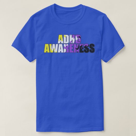 Nichtbinäre ADHD-Bewusstsein T-Shirt (Design vorne)