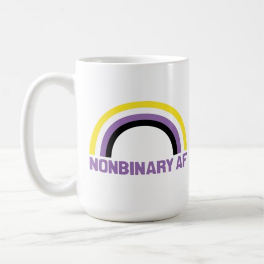 Nichtbinäre AF Kaffeetasse (Links)