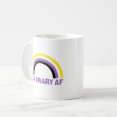 Nichtbinäre AF Kaffeetasse (Vorderseite Links)