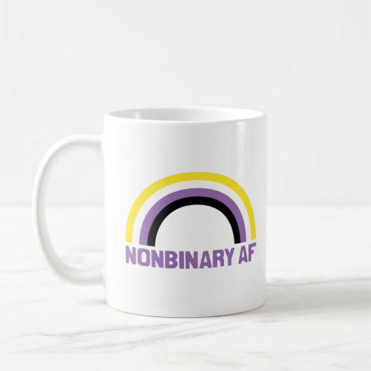 Nichtbinäre AF Kaffeetasse (Links)