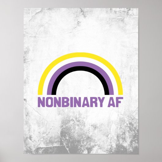 Nichtbinäre AF Poster (Vorne)