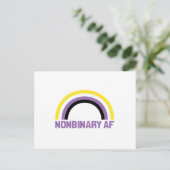 Nichtbinäre AF Postkarte (Stehend Vorderseite)